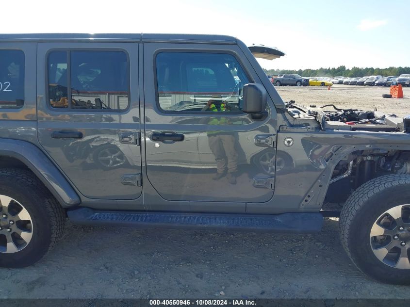 2022 Jeep Wrangler Unlimited Sahara 4X4 VIN: 1C4HJXEG0NW177313 Lot: 40550946