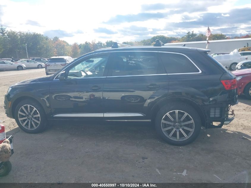 2018 Audi Q7 3.0T Premium VIN: WA1VAAF71JD013471 Lot: 40550997