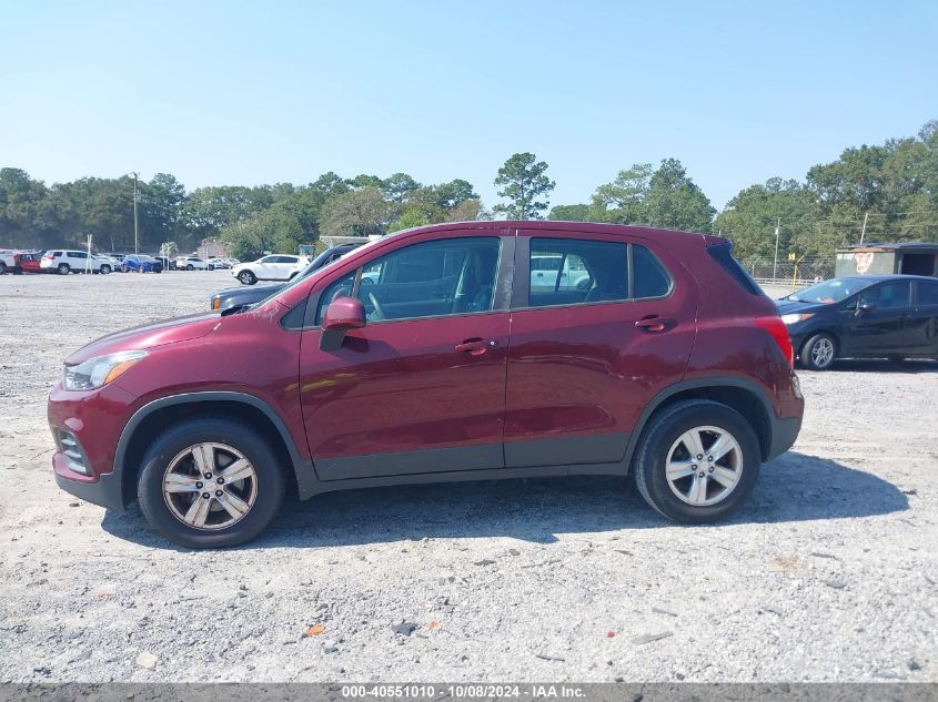 2017 Chevrolet Trax Ls VIN: 3GNCJNSB5HL215594 Lot: 40551010