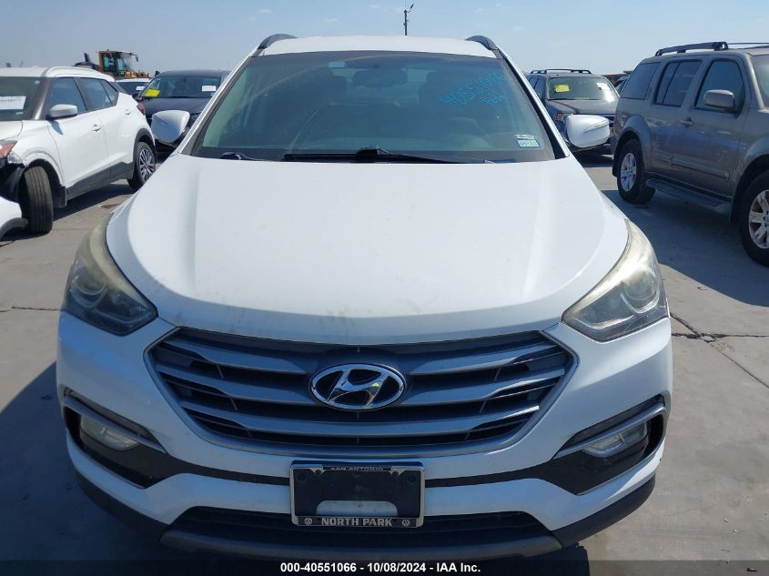 5NMZU3LB8JH065237 2018 Hyundai Santa Fe Sport 2.4L