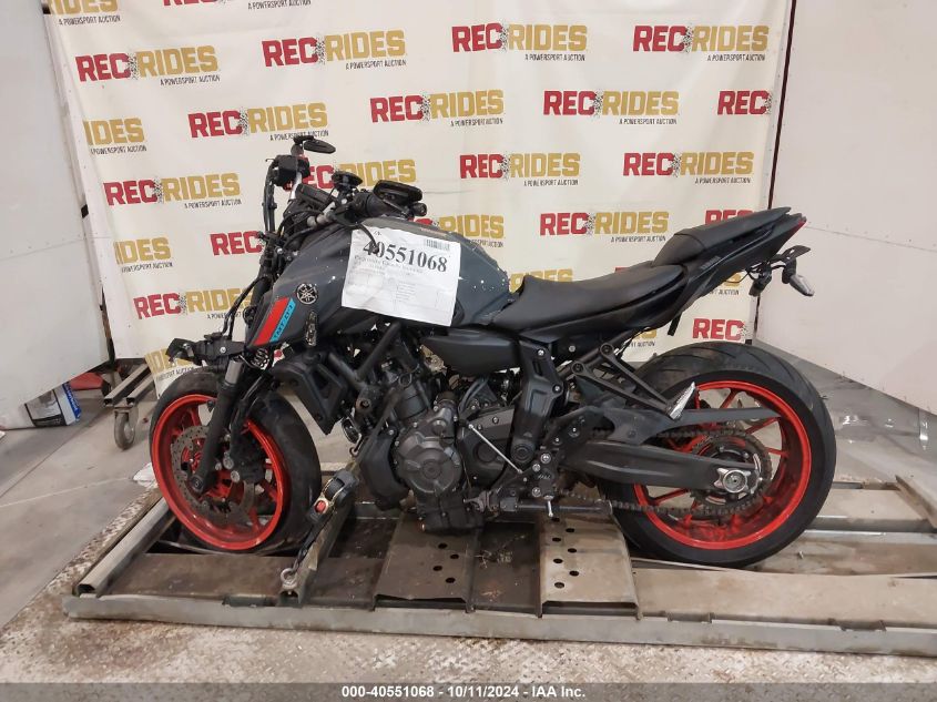 2021 Yamaha Mt07 VIN: JYARM32E4MA000388 Lot: 40551068