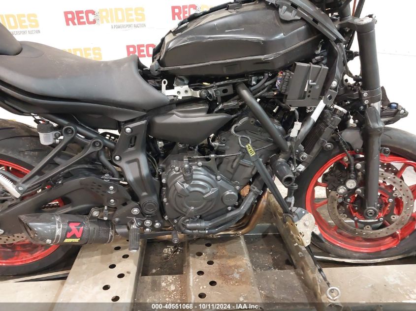 2021 Yamaha Mt07 VIN: JYARM32E4MA000388 Lot: 40551068