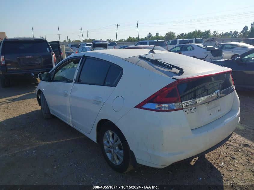 2012 Honda Insight Ex VIN: JHMZE2H75CS002503 Lot: 40551071