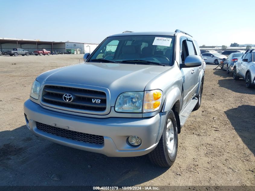 2002 Toyota Sequoia Sr5 V8 VIN: 5TDZT34A82S135570 Lot: 40551079