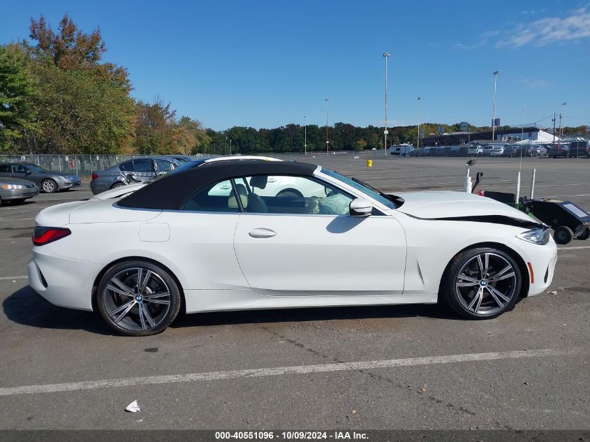 2021 BMW 430I VIN: WBA23AT01MCH00678 Lot: 40551096