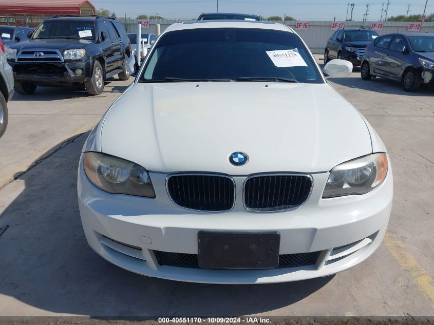 2011 BMW 128I VIN: WBAUP7C56BVP21293 Lot: 40551170