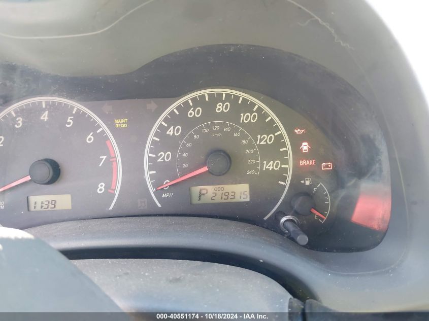 2009 Toyota Corolla VIN: JTDBL40E69J000384 Lot: 40551174