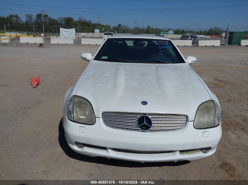 2001 Mercedes-Benz Slk 230 Kompressor VIN: WDBKK49F51F172426 Lot: 40551378