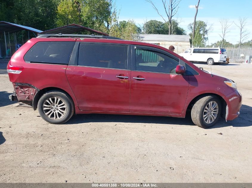 2013 Toyota Sienna Xle V6 8 Passenger VIN: 5TDYK3DC7DS386244 Lot: 40551388