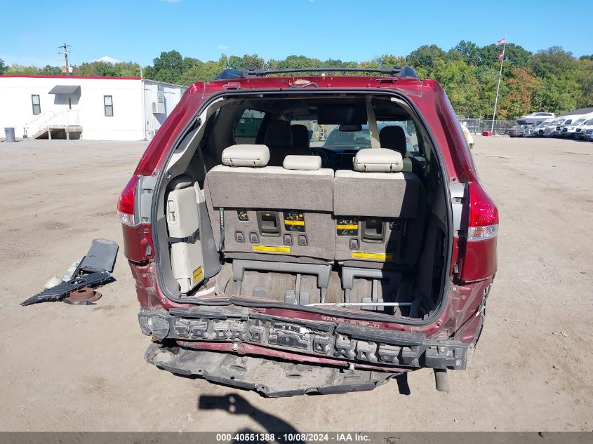 2013 Toyota Sienna Xle V6 8 Passenger VIN: 5TDYK3DC7DS386244 Lot: 40551388