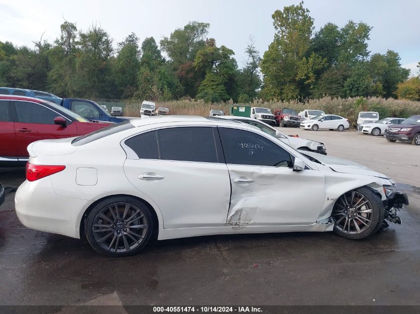 2016 Infiniti Q50 3.0T Red Sport 400 VIN: JN1FV7AR0GM451775 Lot: 40551474