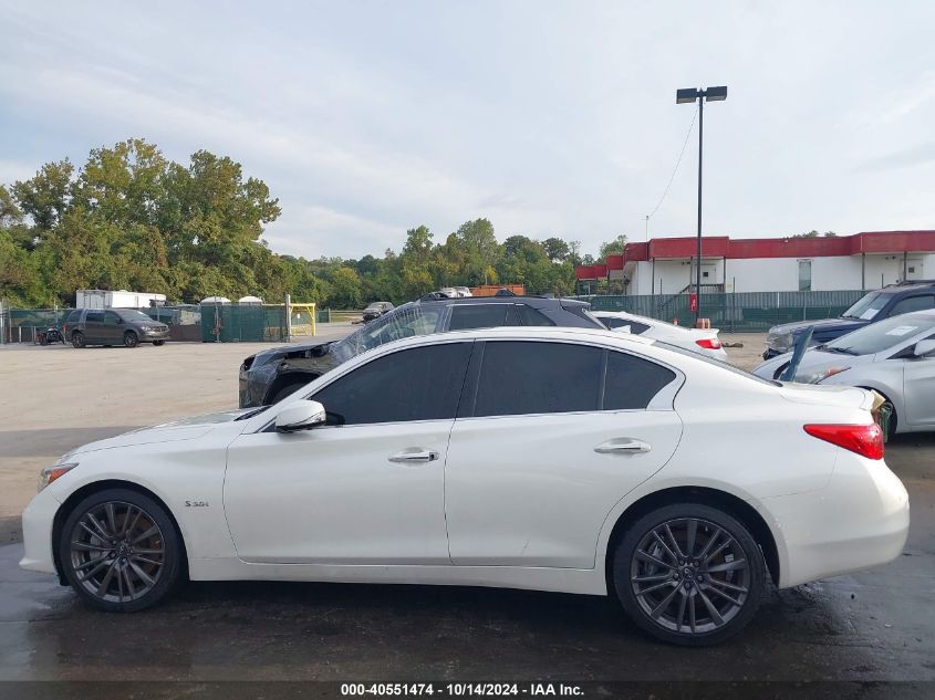 2016 Infiniti Q50 3.0T Red Sport 400 VIN: JN1FV7AR0GM451775 Lot: 40551474