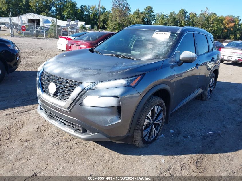 2022 Nissan Rogue Sv Fwd VIN: 5N1BT3BA8NC709302 Lot: 40551483