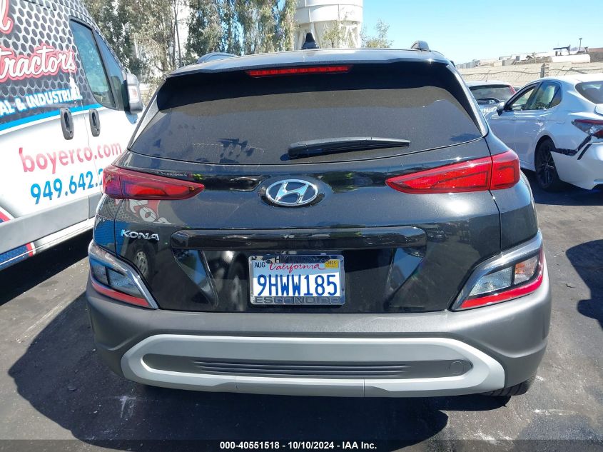 2023 Hyundai Kona Sel VIN: KM8K62AB8PU058438 Lot: 40551518