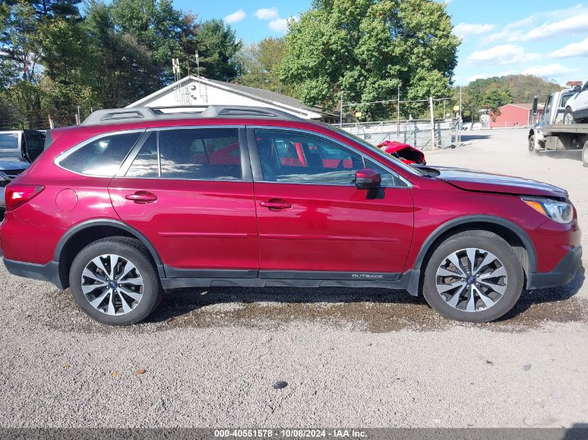 2016 Subaru Outback 3.6R Limited VIN: 4S4BSENC8G3350452 Lot: 40551578