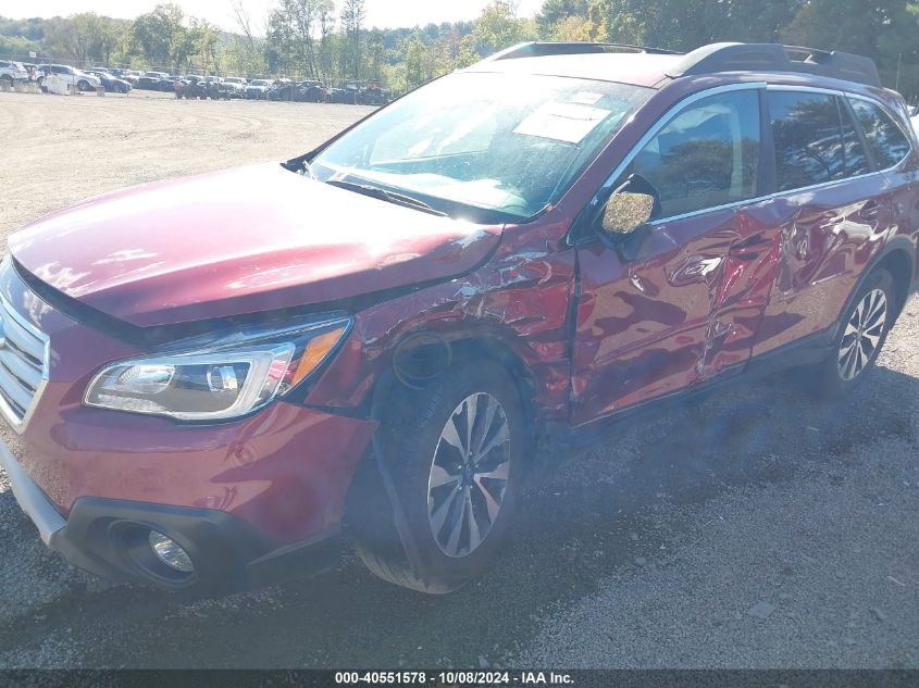 2016 Subaru Outback 3.6R Limited VIN: 4S4BSENC8G3350452 Lot: 40551578