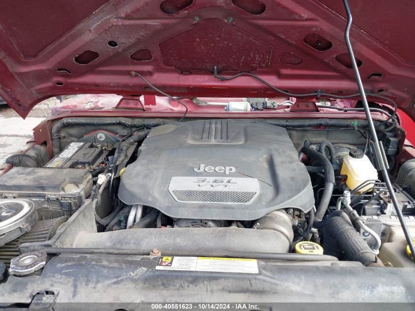 2012 Jeep Wrangler Unlimited Sport VIN: 1C4BJWDG8CL102598 Lot: 40551623