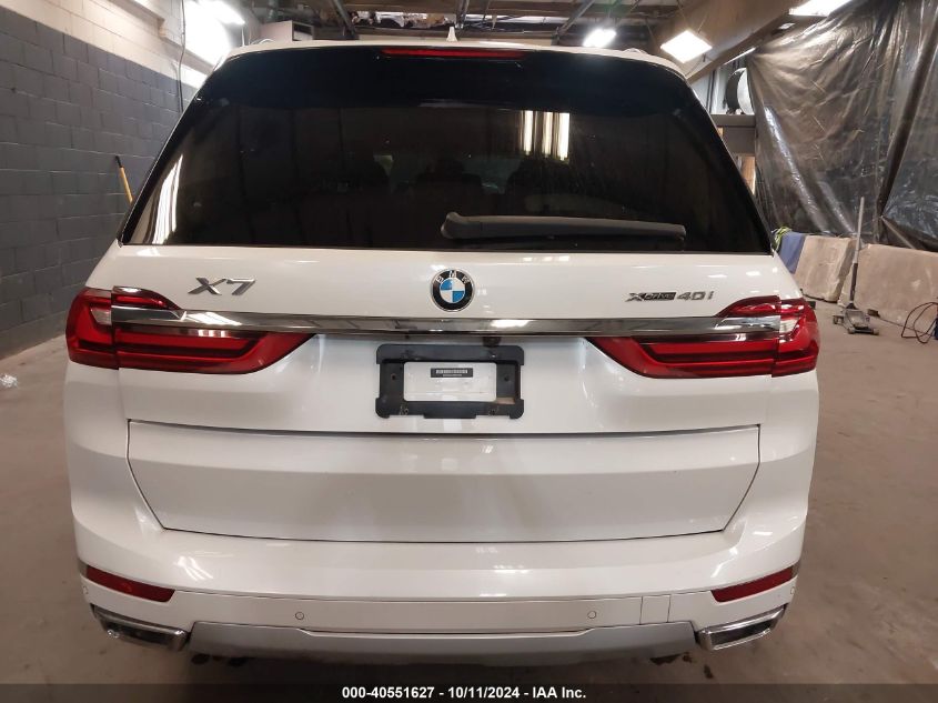 2021 BMW X7 xDrive40I VIN: 5UXCW2C01M9G75054 Lot: 40551627