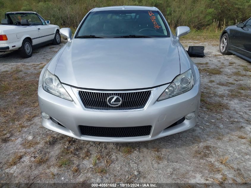 2010 Lexus Is 350C VIN: JTHFE2C25A2503757 Lot: 40551652