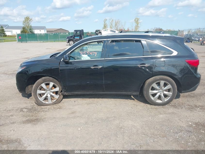 2014 Acura Mdx Advance Pkg W/Entertainment Pkg VIN: 5FRYD4H88EB041377 Lot: 40551679