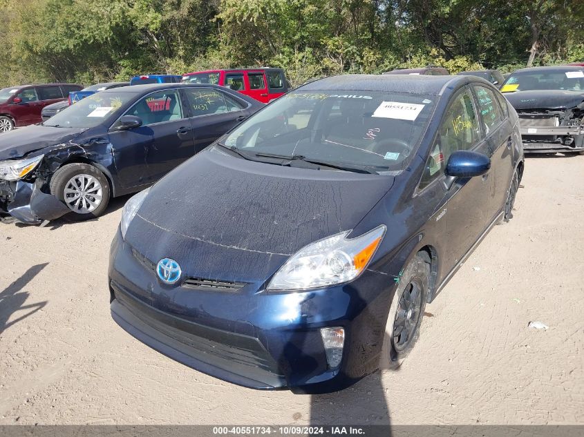 2014 Toyota Prius Two VIN: JTDKN3DU3E0392407 Lot: 40551734