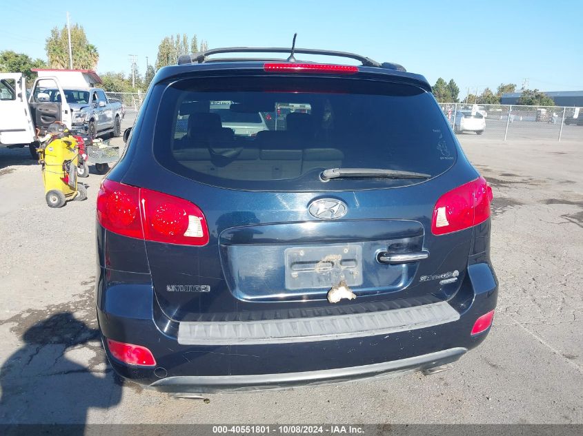 5NMSH13E47H042146 2007 Hyundai Santa Fe Limited/Se