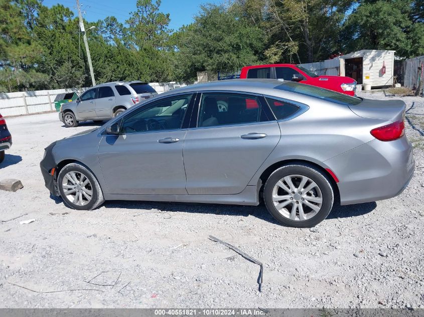 2015 Chrysler 200 Limited VIN: 1C3CCCAB6FN638050 Lot: 40551821