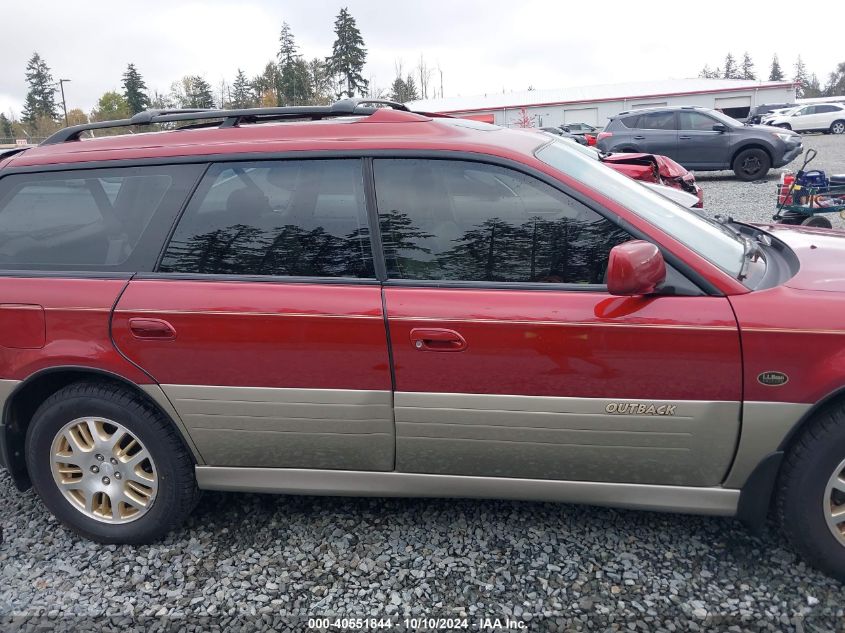 2002 Subaru Outback H6-3.0 L.l. Bean Edition VIN: 4S3BH806727664245 Lot: 40551844