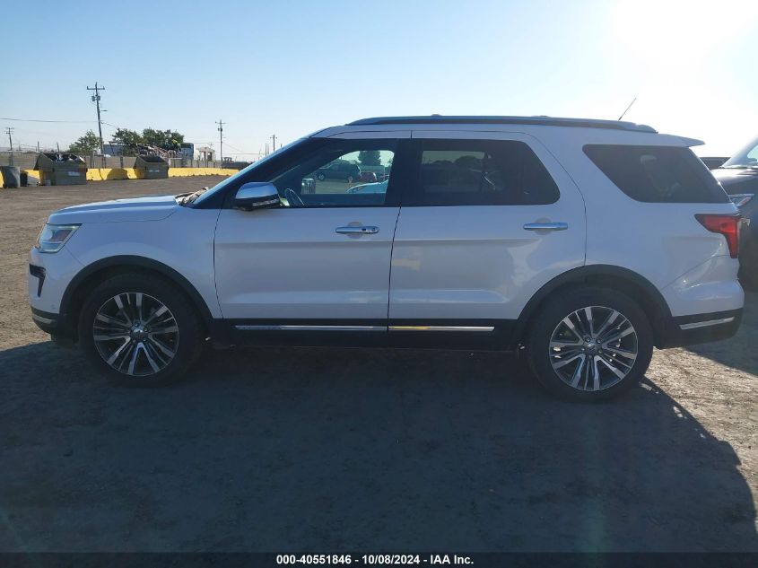 2018 Ford Explorer Platinum VIN: 1FM5K8HT9JGA98611 Lot: 40551846