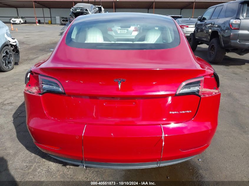 2020 Tesla Model 3 Long Range Dual Motor All-Wheel Drive VIN: 5YJ3E1EB1LF668197 Lot: 40551873