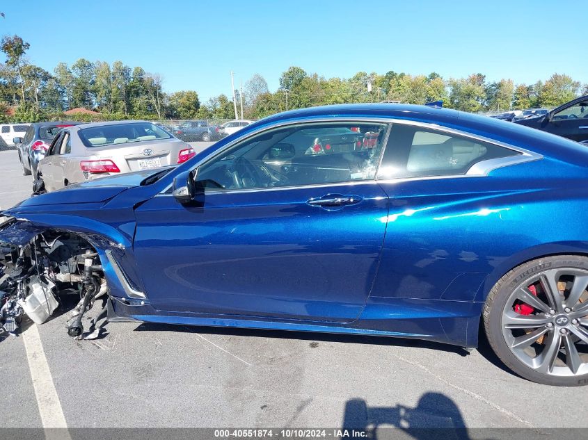 2018 Infiniti Q60 3.0T Red Sport 400 VIN: JN1FV7EL6JM631176 Lot: 40551874