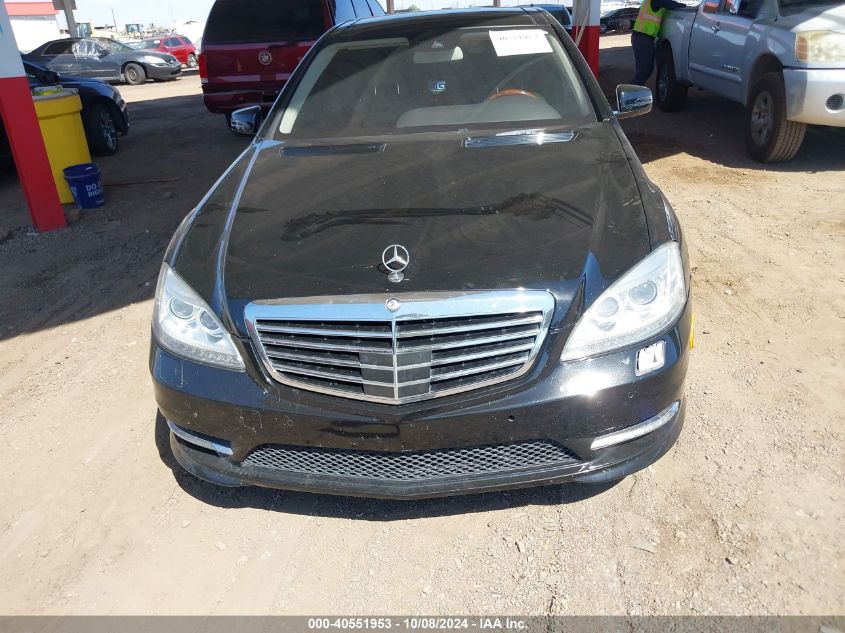 2013 Mercedes-Benz S 350 Bluetec 4Matic VIN: WDDNG8DB1DA525103 Lot: 40551953