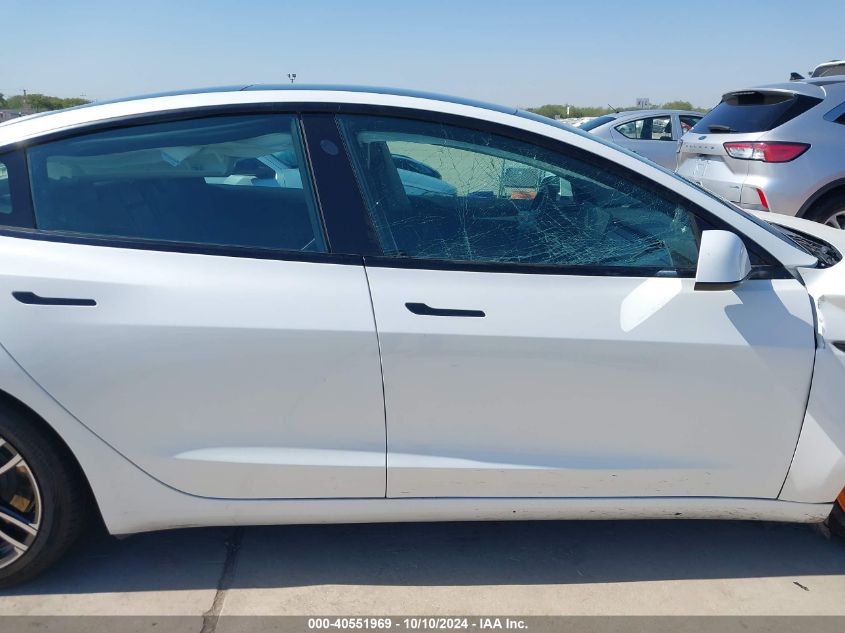 2021 Tesla Model 3 Standard Range Plus Rear-Wheel Drive VIN: 5YJ3E1EA0MF023016 Lot: 40551969