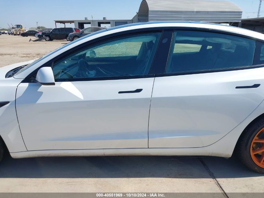 2021 Tesla Model 3 Standard Range Plus Rear-Wheel Drive VIN: 5YJ3E1EA0MF023016 Lot: 40551969