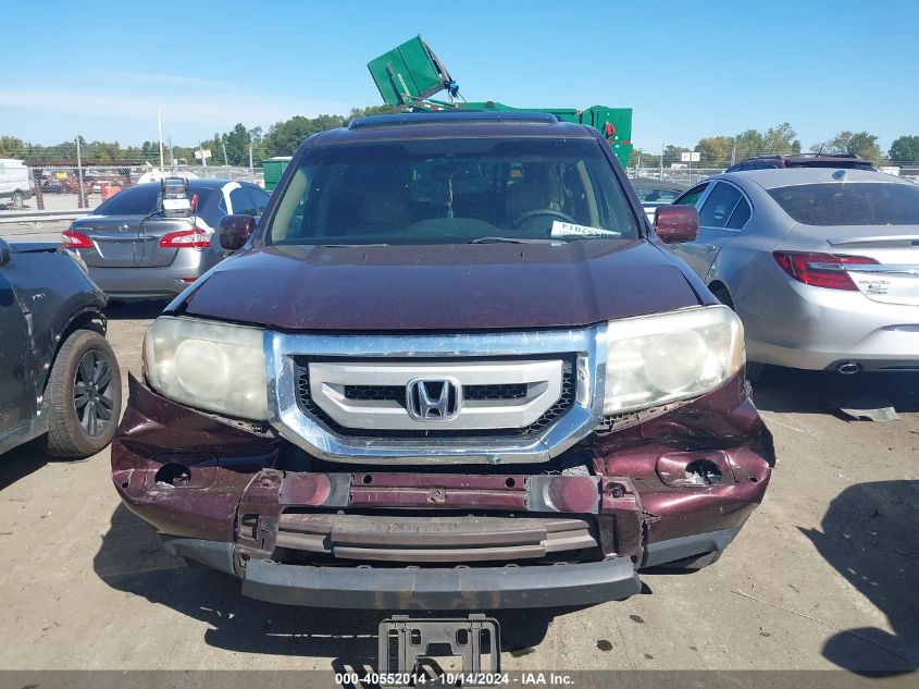 2011 Honda Pilot Touring VIN: 5FNYF3H90BB039133 Lot: 40552014