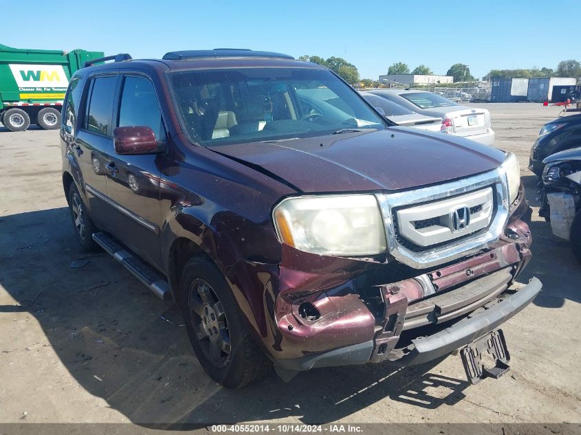 2011 Honda Pilot Touring VIN: 5FNYF3H90BB039133 Lot: 40552014