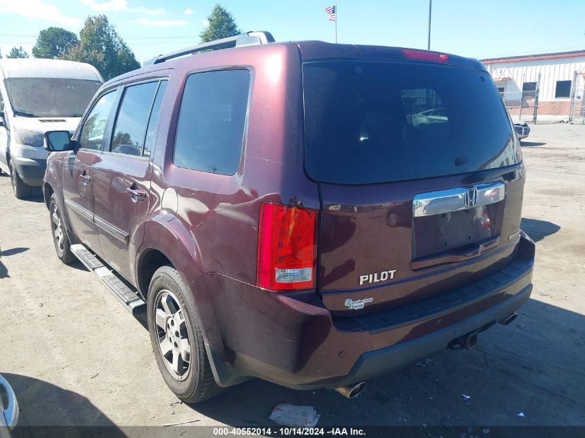 2011 Honda Pilot Touring VIN: 5FNYF3H90BB039133 Lot: 40552014