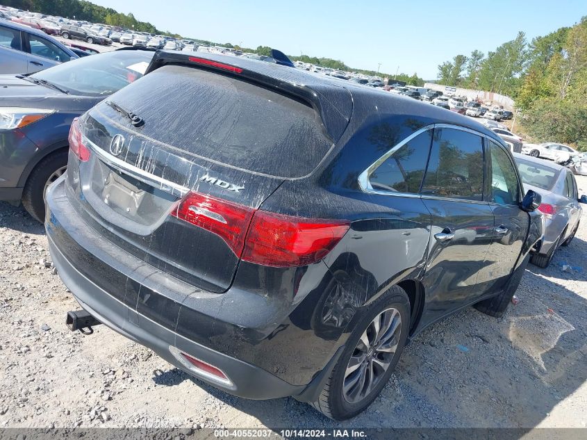 2015 Acura Mdx Technology Package VIN: 5FRYD3H41FB012439 Lot: 40552037