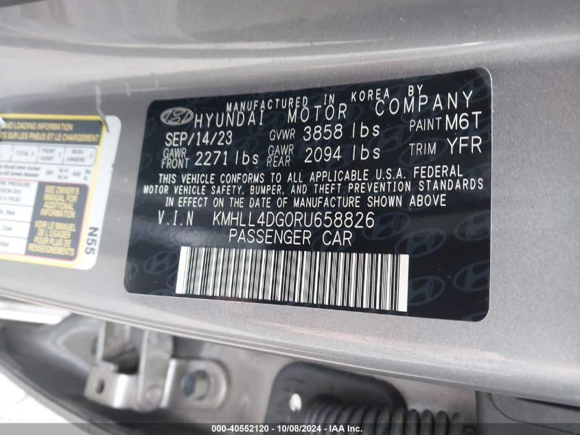 KMHLL4DG0RU658826 2024 Hyundai Elantra Se