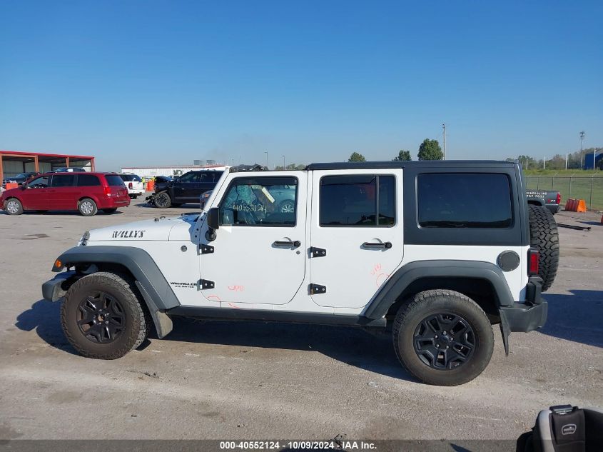 2015 Jeep Wrangler Unlimited Sport VIN: 1C4BJWDG9FL634818 Lot: 40552124