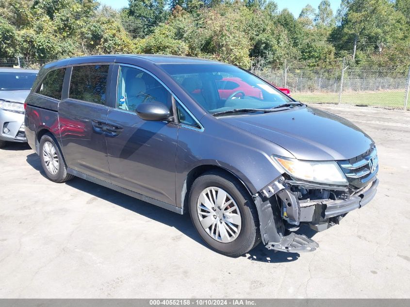 VIN 5FNRL5H20FB049775 2015 Honda Odyssey, LX no.1