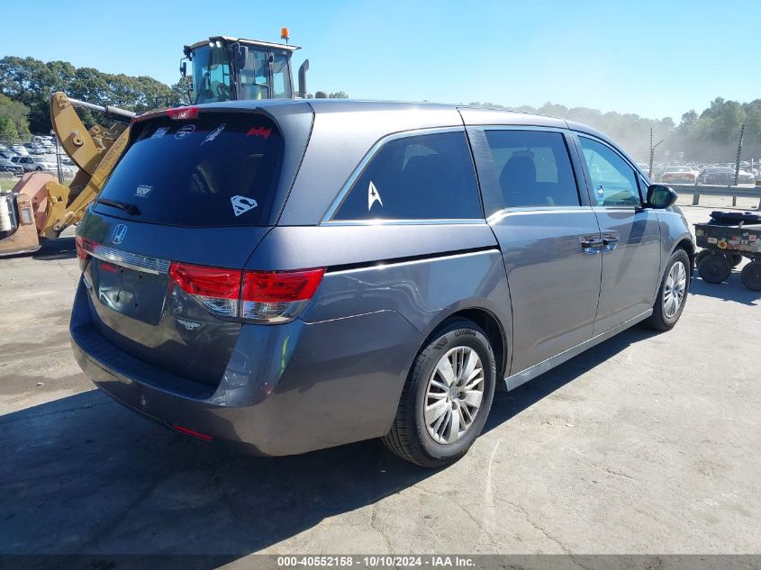 VIN 5FNRL5H20FB049775 2015 Honda Odyssey, LX no.4