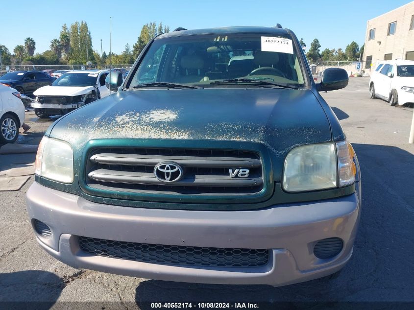 2001 Toyota Sequoia Sr5 V8 VIN: 5TDZT34A51S018186 Lot: 40552174