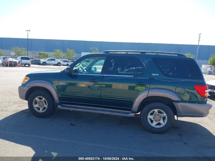 2001 Toyota Sequoia Sr5 V8 VIN: 5TDZT34A51S018186 Lot: 40552174