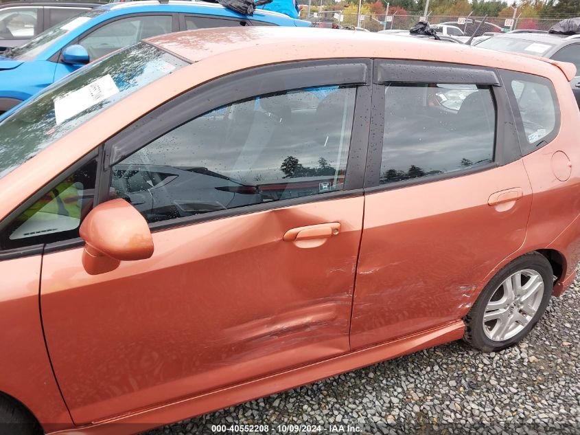 2008 Honda Fit Sport VIN: JHMGD38638S059152 Lot: 40552208