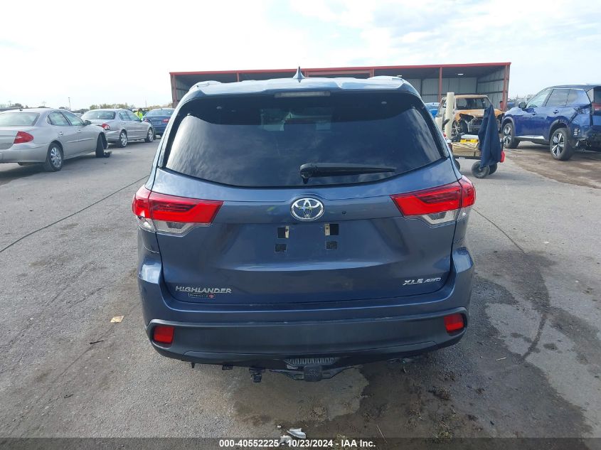 2019 Toyota Highlander Xle VIN: 5TDJZRFH5KS926230 Lot: 40552225