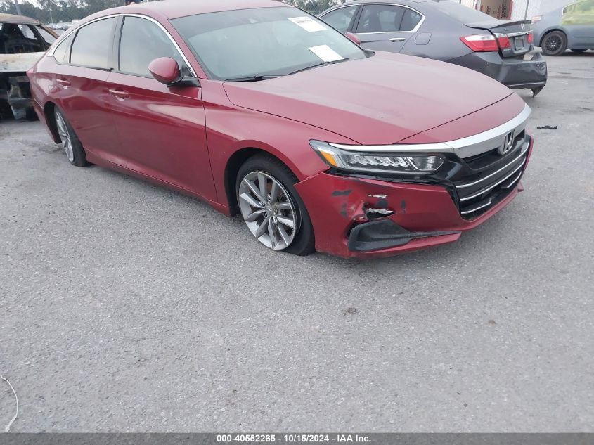 2021 Honda Accord Lx VIN: 1HGCV1F12MA095067 Lot: 40552265