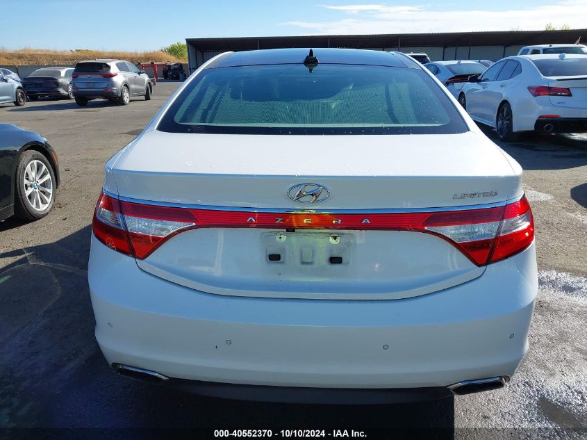 2015 Hyundai Azera Limited VIN: KMHFH4JG5FA448335 Lot: 40552370