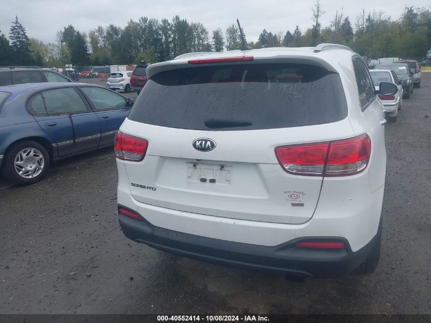 5XYPG4A34GG075878 2016 Kia Sorento 2.4L Lx