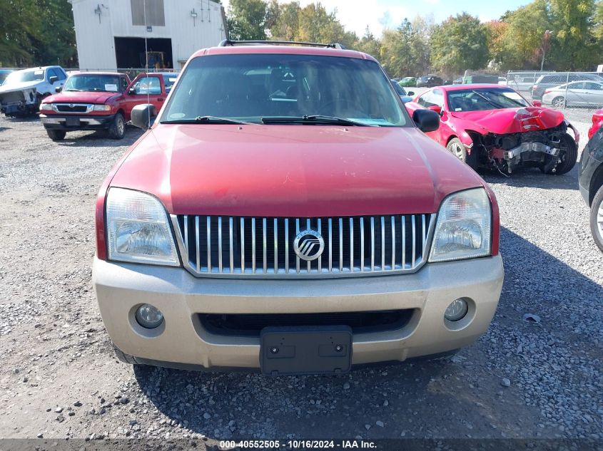 2002 Mercury Mountaineer VIN: 4M2DU86W82UJ17573 Lot: 40555540